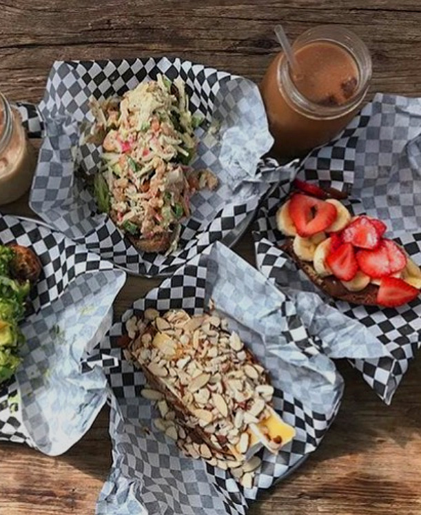 Meals at The Alchemist Food and drinks in a table